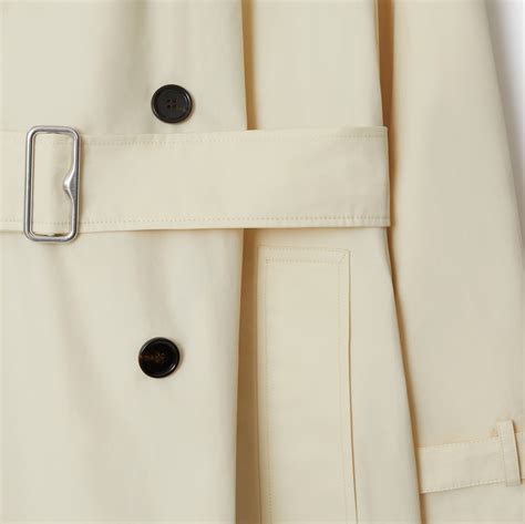 Short Gabardine Trench Coat in Calico 